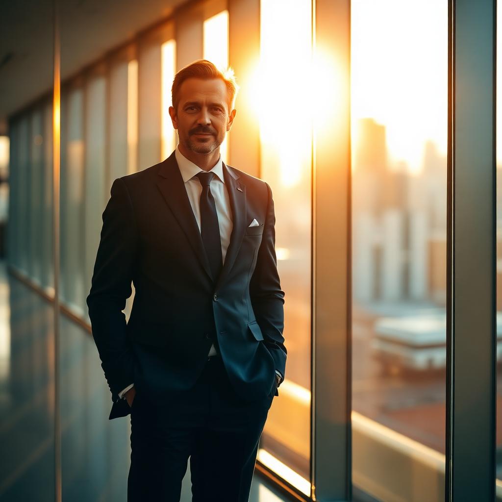 Senior financial advisor in modern office